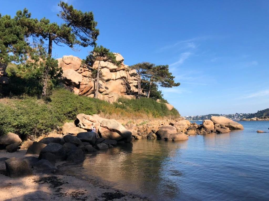 Les Ecolodges Sous Le Phare Louannec Esterno foto